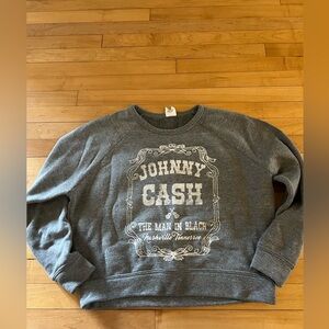 Johnny Cash grey crew neck